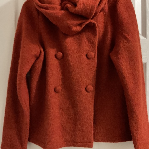 Women’s Willi Smith Boiled Wool Double-breasted Shawl Collar Jacket, M - Picture 4 of 7